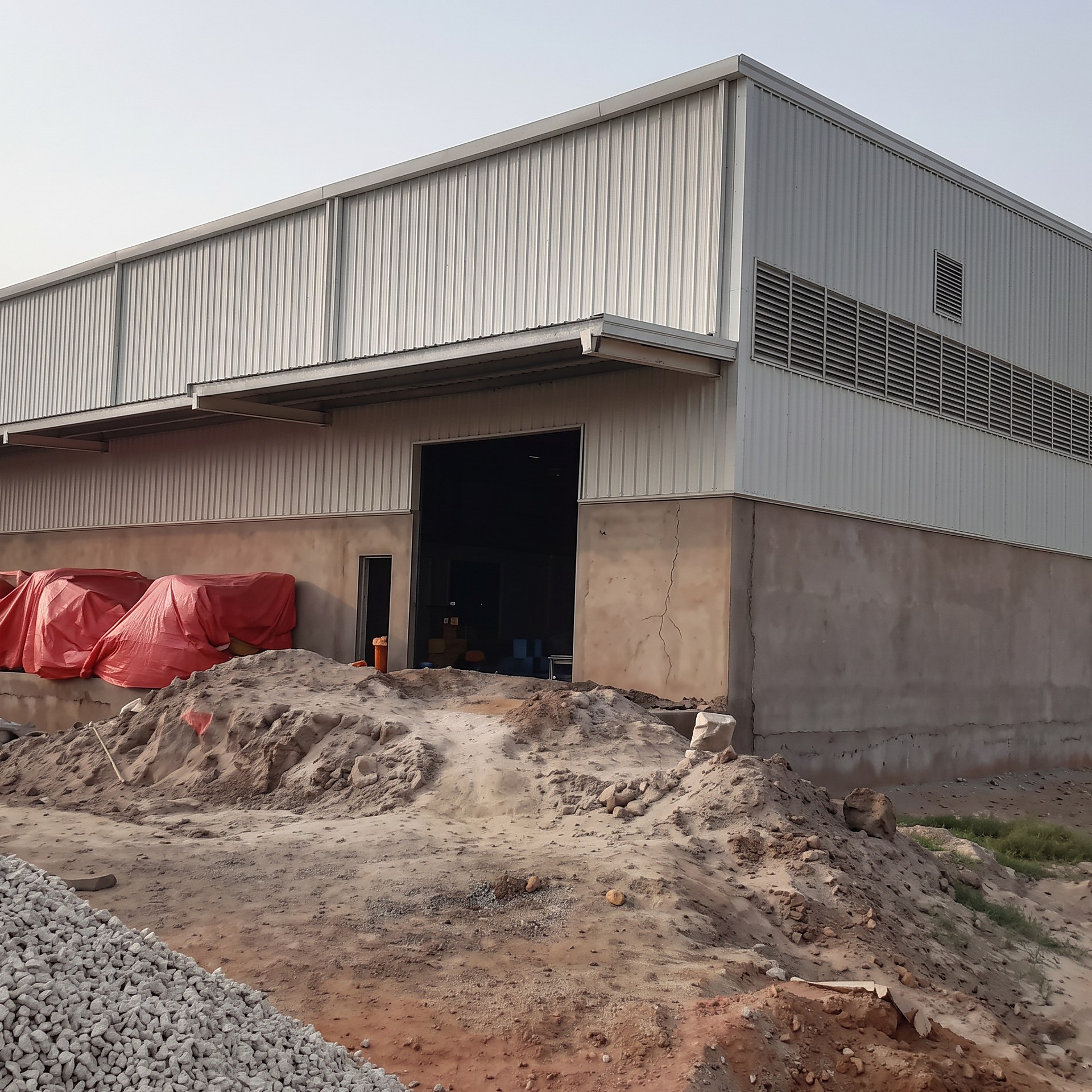 Cold storage facility under construction in Sindh